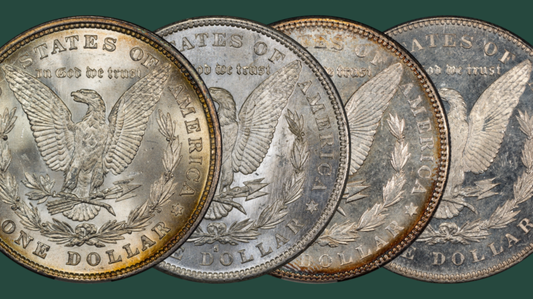 Reverse of 4 Morgan dollars