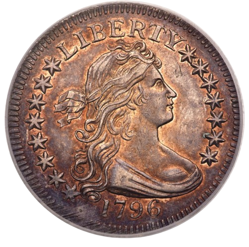 1796 Early Quarter, 25c Denomination Obverse