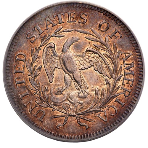 1796 Early Quarter, 25c Denomination Obverse