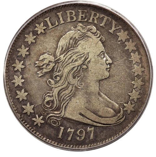 1797 Early Half Dollar, 50 Cent Denomination Obverse