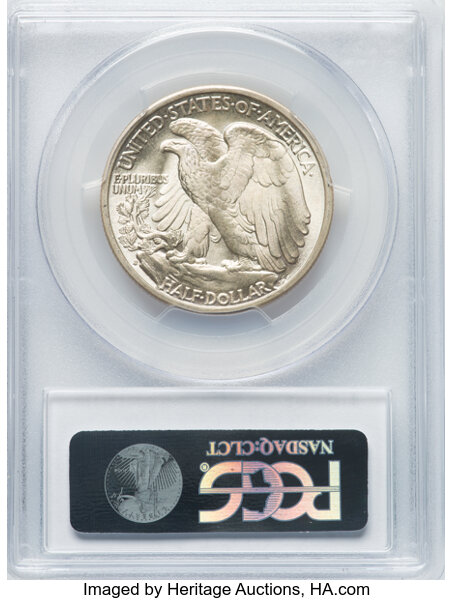 Reverse slab shot of PCGS 1941-S Half Dollar, courtesy of Heritage Auctions
