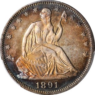 Proof Classic Half Dollars by Design Type: 1942 back to 1866