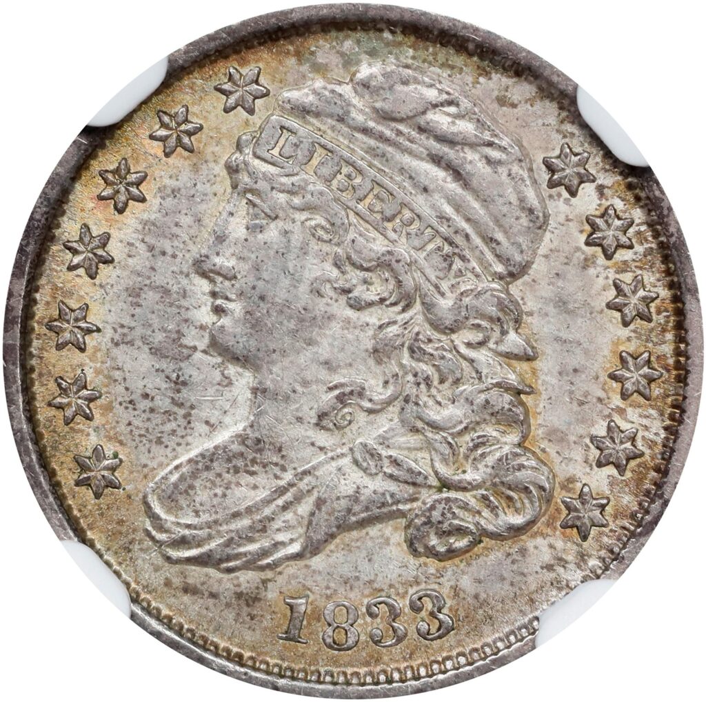1833 Dime Obverse