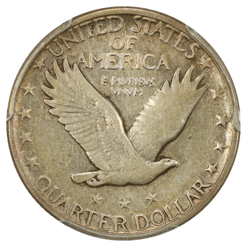 Raw 1927 Standing Liberty Quarter Reverse