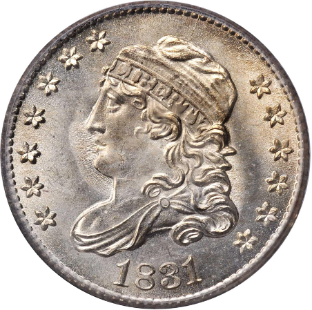 1831 Capped Bust Half Dime Obverse