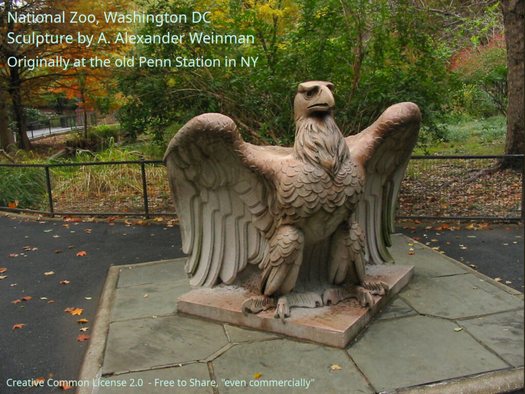 Alexander Weinman's sculpture in the Washington DC National Zoo.
