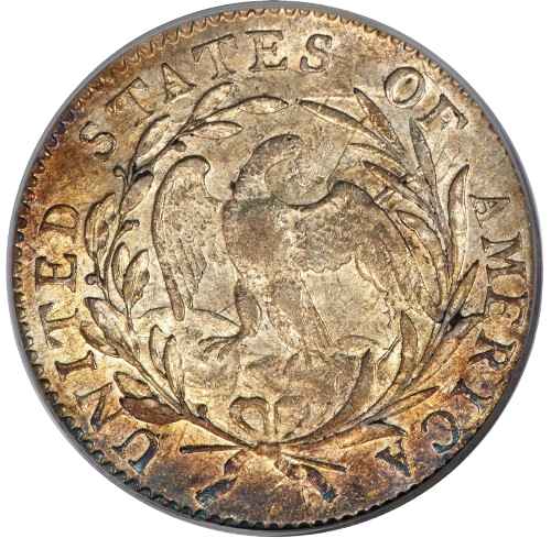 1796 Dime raw reverse