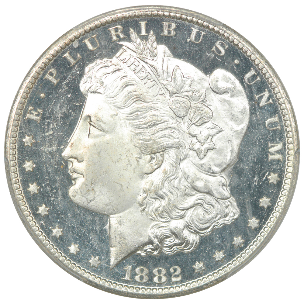 1882-CC Morgan Dollar, Raw Obverse