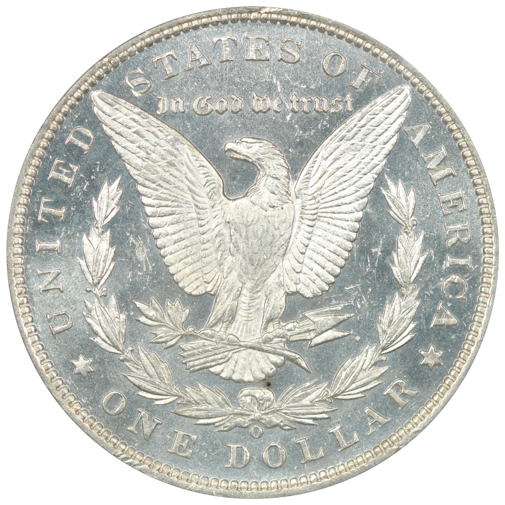 1889-O Morgan Dollar, raw reverse