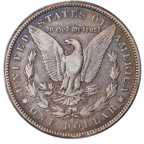 1893-S Morgan Dollar, raw reverse