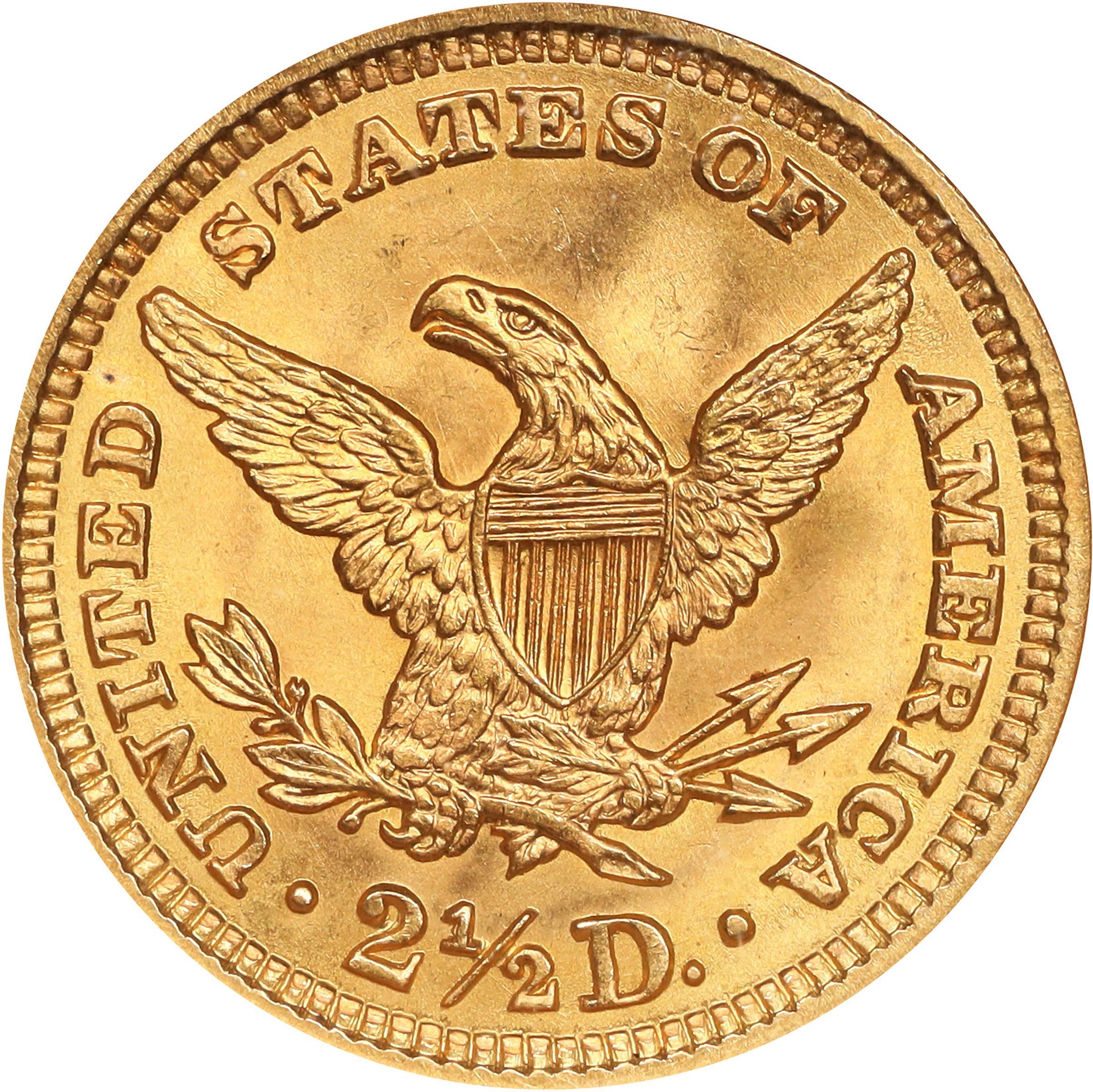 1907 Liberty Quarter Eagle, Raw Reverse