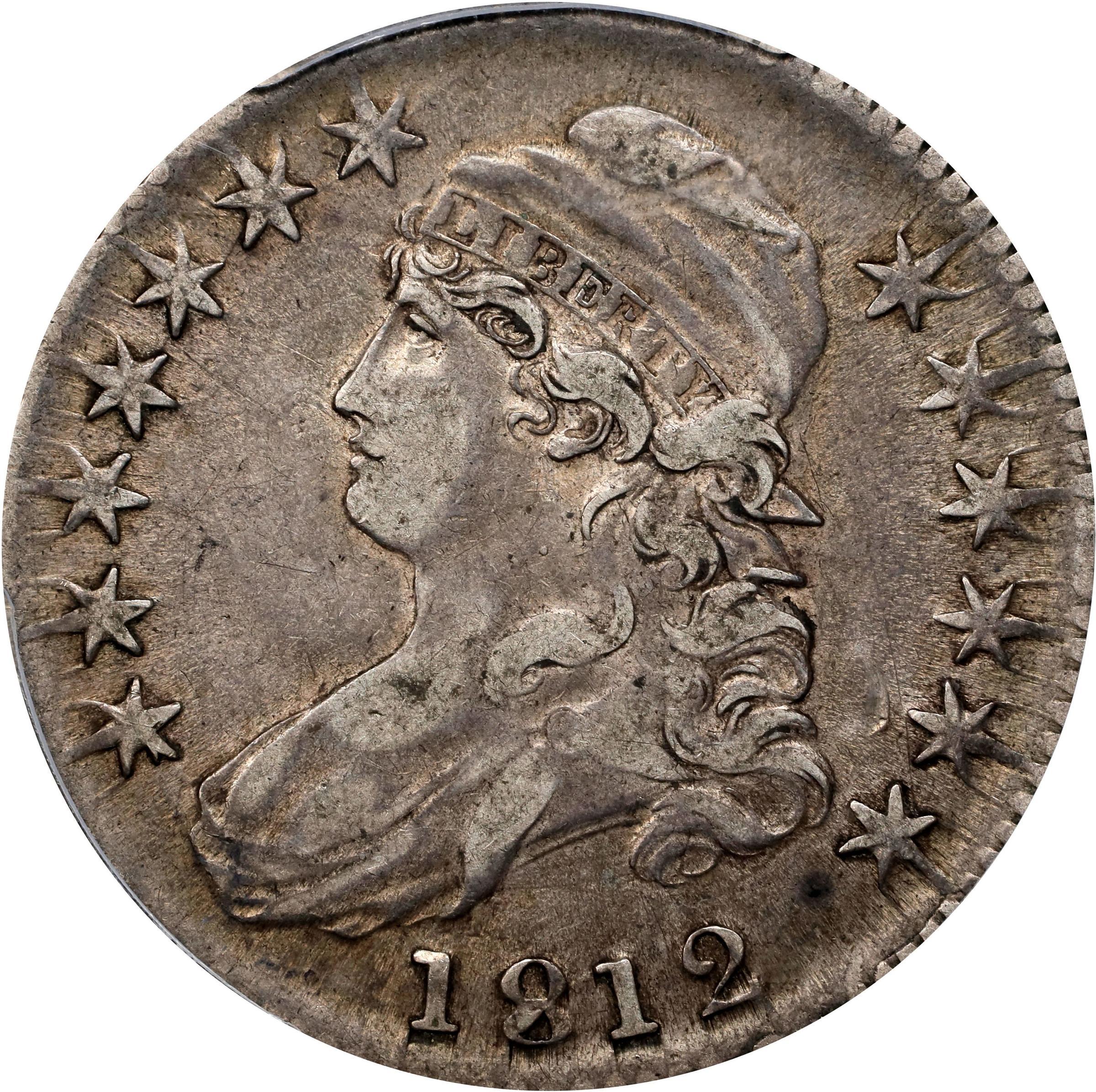 1812 Capped Bust Half Dollar, Raw Obverse