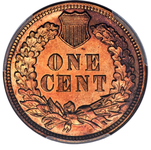 Raw Reverse of 1891 Indian Cent