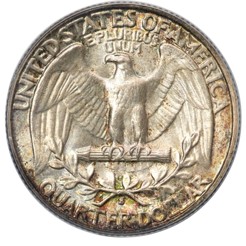 Raw Reverse of 1932-S Washington Quarter