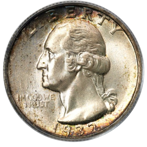 Raw Obverse of 1932-S Washington Quarter