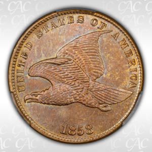 toned flying eagle cent