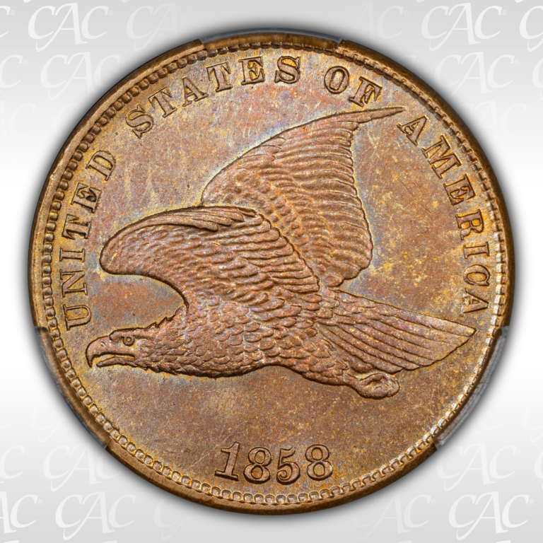 toned flying eagle cent