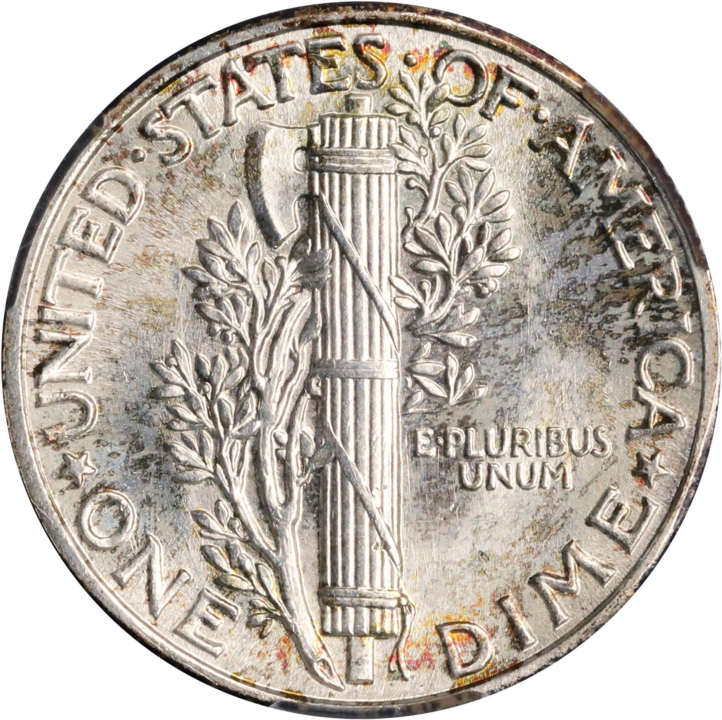 Reverse of a dime