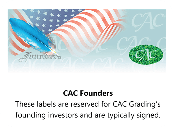 CAC Grading Founders Standard Label