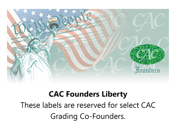 CAC Grading Founders Liberty Label