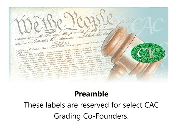 CAC Grading Preamble Label