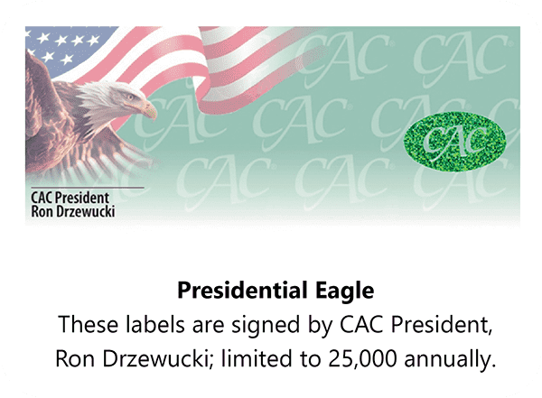 CAC Grading Presidential Eagle Label