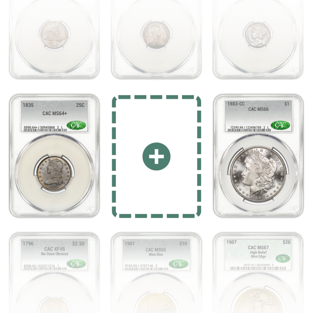 Scattered collectible coins